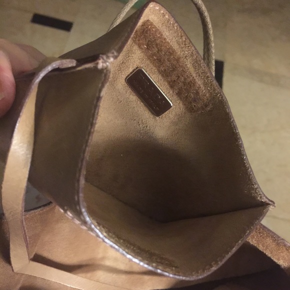 VINTAGE PRADA VERY RARE MIRROR BEIGE TOTE BAG - Picture 12 of 12